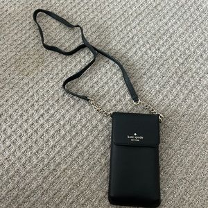 Kate spade cross body purse black super cute